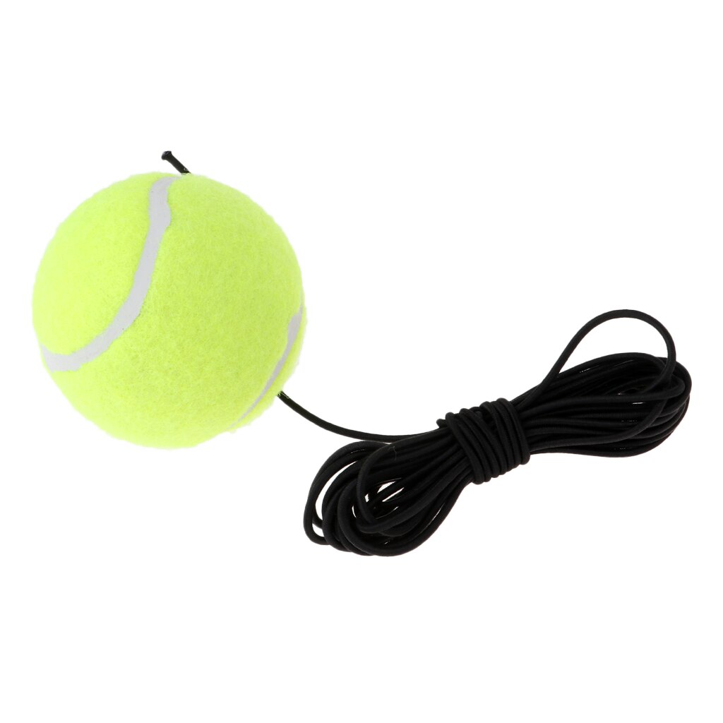 Enkel tennistreningsball og elastisk snor for innendørs/utendørs trening