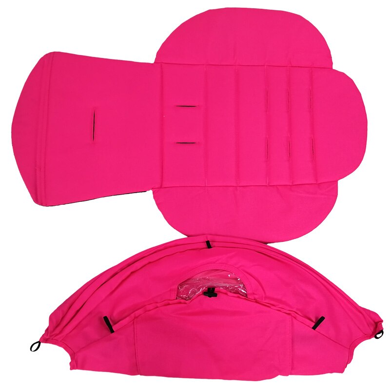 Capota de cochecito y colchón de 175 grados para Babyzen Yoyo Yoya Babytime con cremallera trasera, accesorios de cochecito de bebé: Rose red