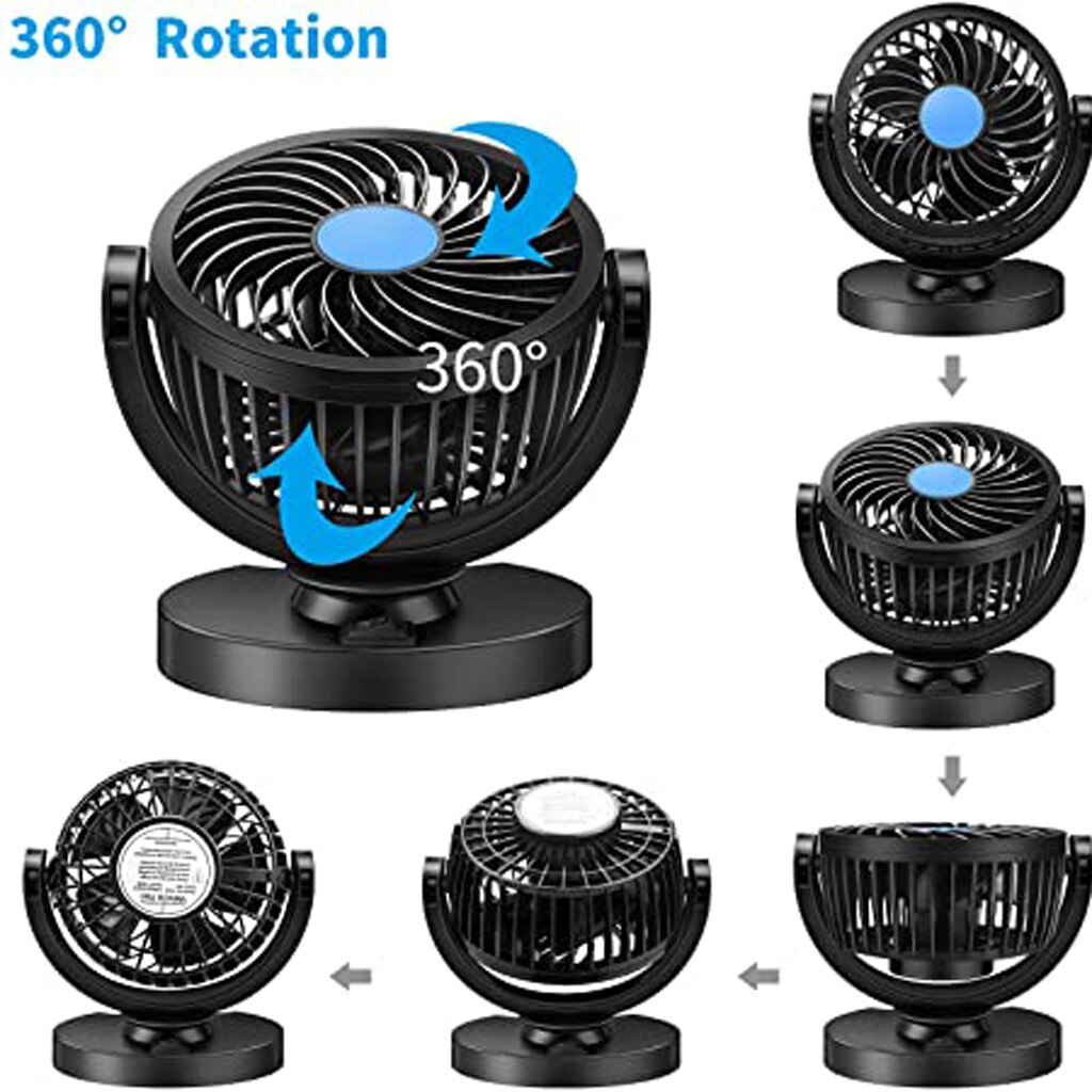 Wind Car USB Fan Car Air Conditioner Low Noise Colorful Smart Home Portable Handheld Multi-function Mini Fan Summer Cool