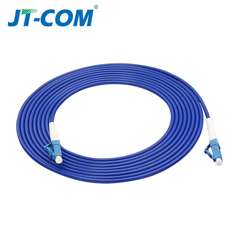 Armoured LC UPC Industrial grade Fiber Optic Patch Cord Optical Cable 3.0mm FTTH Single Mode Simplex Fiber Patch Cable