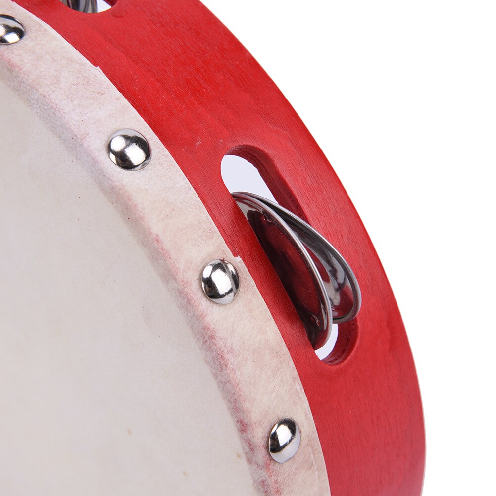 8 "Red Musical Tamboerijn Tamborine Drum Ronde Percussie Voor Ktv Partij