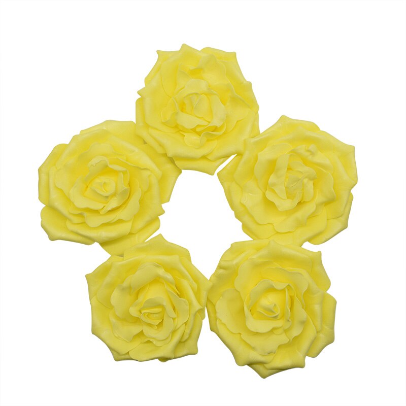 Roses artificielles en mousse 10cm 10 pièces | Têtes de fleurs artificielles pour Bouquet de mariage, couronne décorative pour la maison, décoration en boule bricolage pour mariage: F14