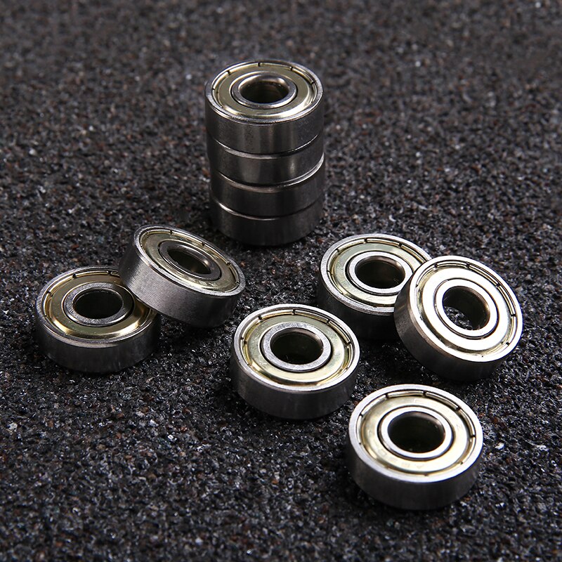10pcs 608ZZ Heavy Metal Skateboard Scooter Deep Groove Ball Wheel Bearings Chrome Steel Bearing 8mm ID 22mm OD