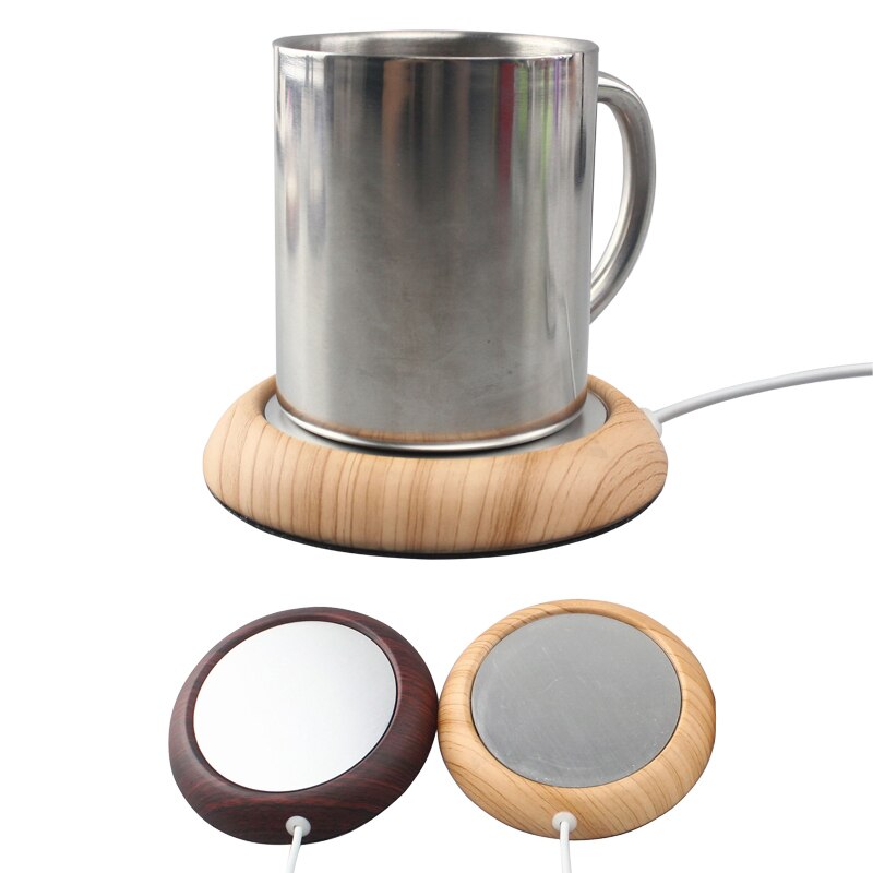 3 colori USB di Legno Del Grano Cup Warmer Calore Bevanda Tazza di Zerbino Tenere Bevanda Riscaldatore Caldo Tazze Coaster