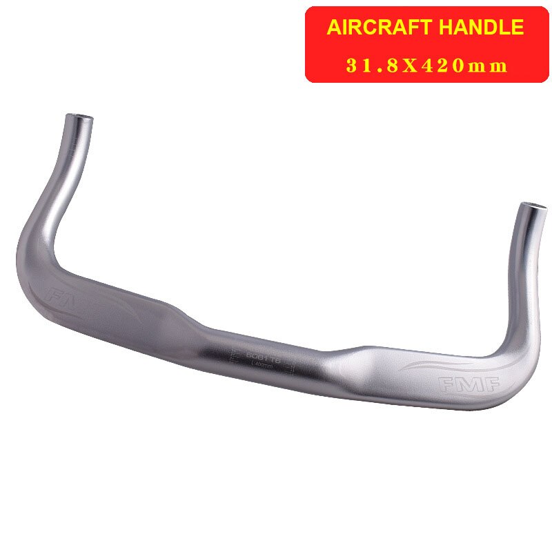 Bicycle Handlebar TT Bar Aluminum Alloy Road Bike Rest Handlebar Dead Fly Racing TT Plane Handlebar Road Bicycle TT Handlebar: silver