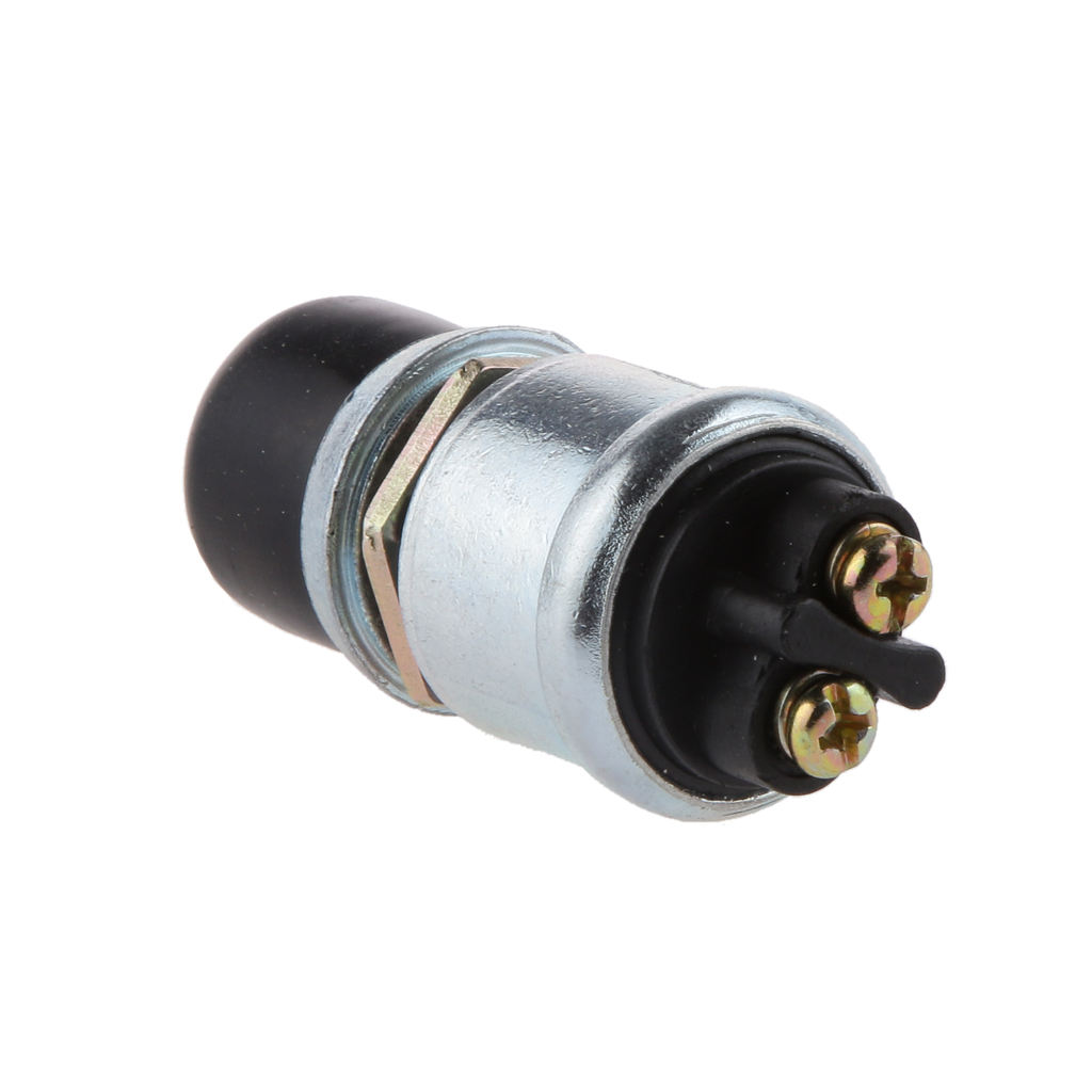 ASW-30 Momentary Ignition Switch Push Button Zinc + plastic Black 60/40 Amps