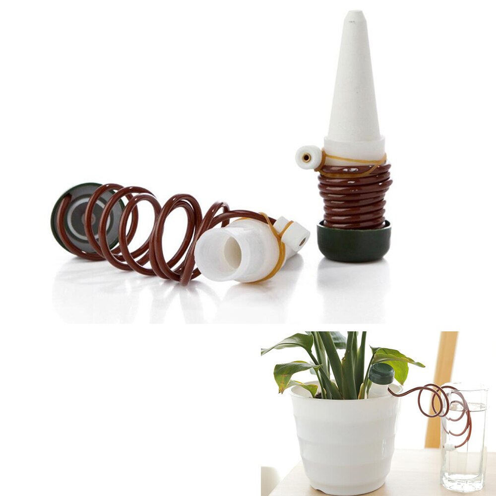 2pcs/lot PP 11*3CM Home Automatic Dripper Automatic Watering Device Drip Irrigation System with Wire