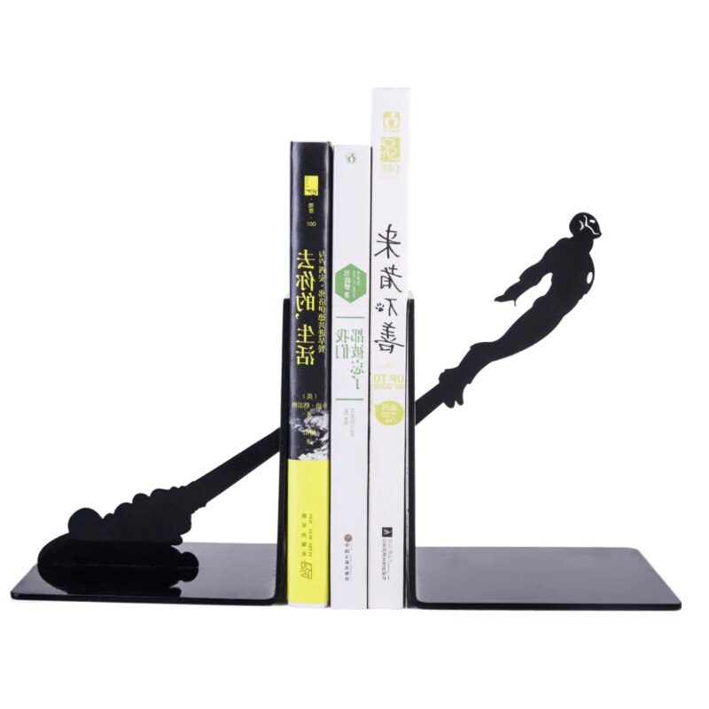 Soporte de Metal para libros, decoración del hogar, suministros escolares, papelería, para estudiantes y niños: Default Title