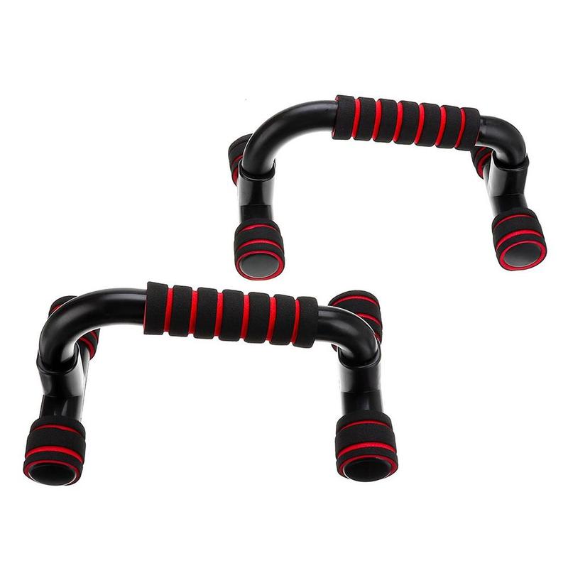 1 par i-formet push-up rack push-up bjælke stativ med skum håndtag push-up beslag