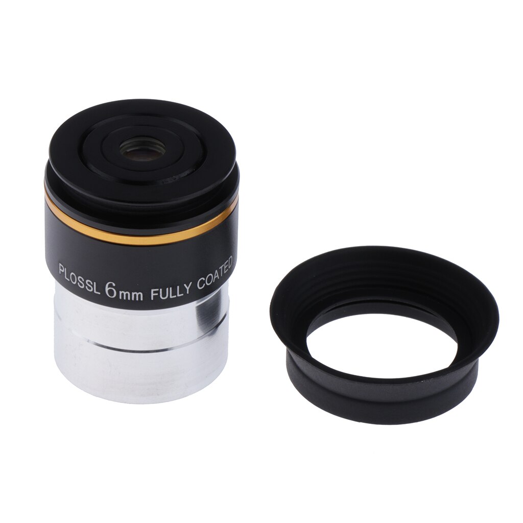 Kit de accesorios para telescopio de 1,25 pulgadas, ocular Plossl de 6mm