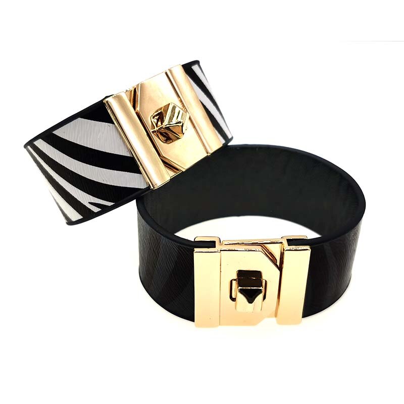 Sommer Leopard Leder Armbänder Für Frauen Neue Armbänder & Armreifen Elegante Breite wickeln Armbinde Pulseira Schmuck