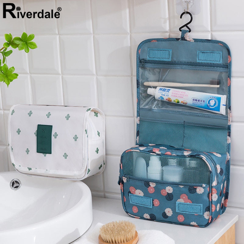 Kobiety podróż przenośna torba na kosmetyki do makijażu Unisex wiszące mężczyźni mycie kosmetyczka marka szczoteczka do zębów zestawy toaletowe organizery
