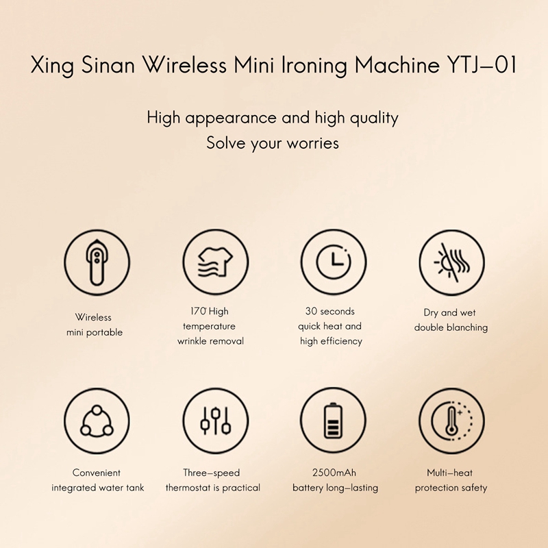 Bezprzewodowy ręczny żelazko parowe maszyna mini przenośny USB akumulator parownica robić odzieży wiszące prasowanie robić domu podróży 160W