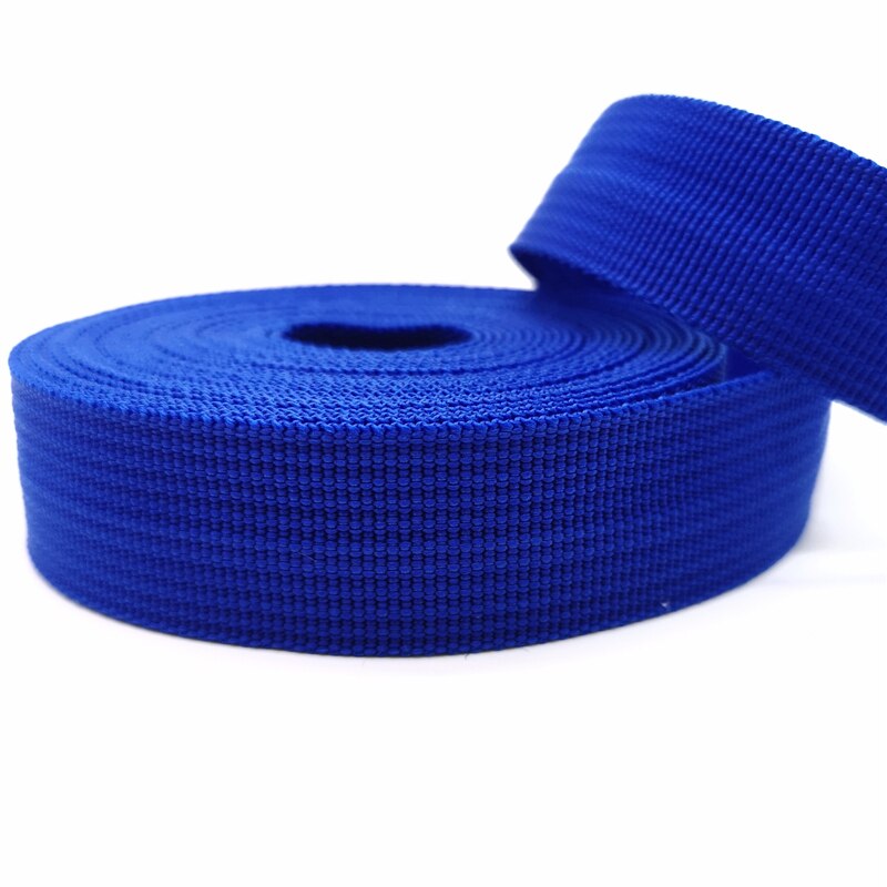 5 Meters 25mm PP Ribbon Belt Bag Webbing Pit Pattern Webbing Knapsack Strapping Sewing Bag Belt Accessories: Blue