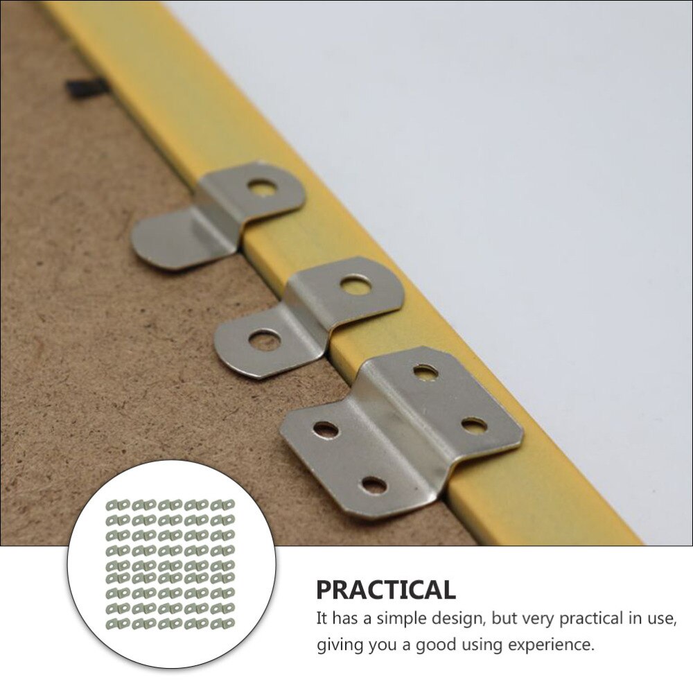 120pcs Trapezoid Table Z Clips Photo Frame and Table Metal Fasteners