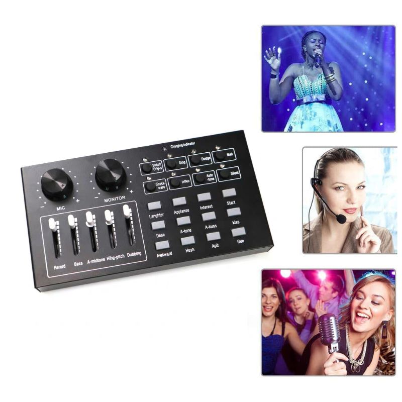 Professionale A Condensatore Microfono di Karaoke Audio USB Auricolare Microfono E300 Cavo Audio Microfono con cavo Per Computer