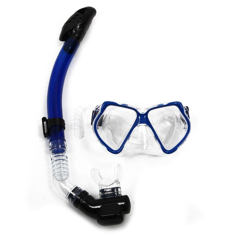 Dive Diving Mask Goggles Dry Snorkel Combo Set Swimming Scuba Snorkeling Gear: Default Title