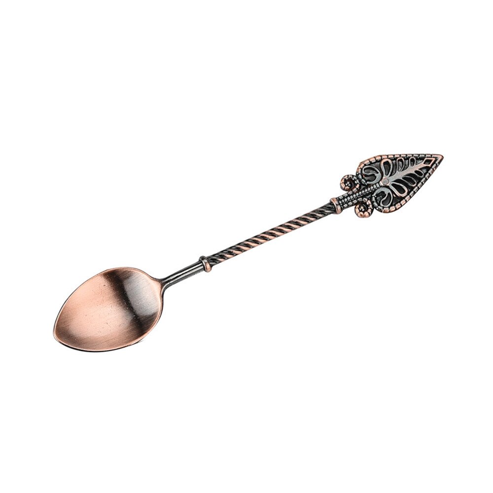 Vintage alloy coffee spoon Retro Coffee Spoon Sugar Tea Dessert Cake Cutlery Kitchen Tableware sugar skull spoons: B