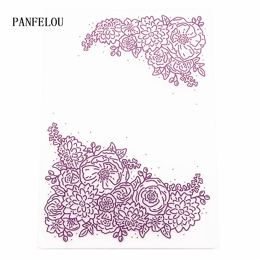 PANFELOU – dossiers de gaufrage en plastique pour Scrapbooking, chrysanthèmes en fleurs, modèle de bricolage, gâteau Fondant, Album Photo, fabrication de cartes
