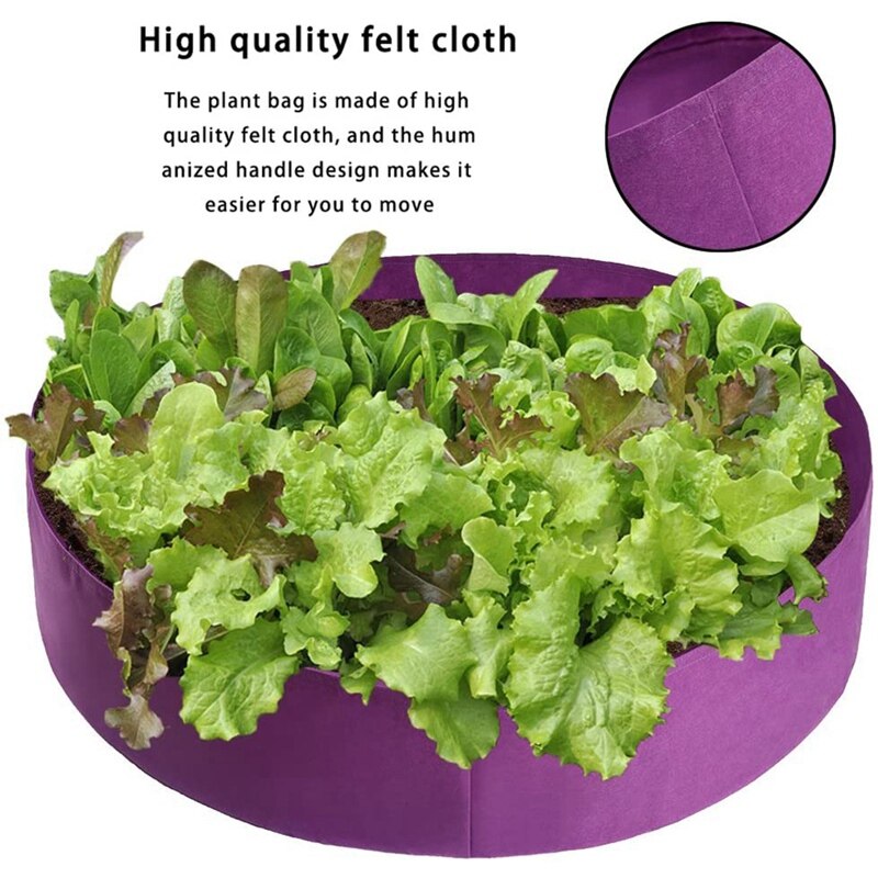 Raised Fabric Bed Garden Planting Flower Planter Elevated Vegetable Box Grow Bag