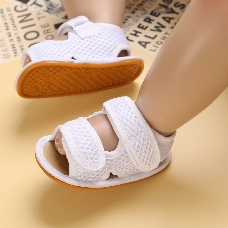 proprietà 0-18 mesi scarpe per bambini suole in gomma morbida sandali traspiranti scarpe per bambini panno a rete scarpe per bambini vuote