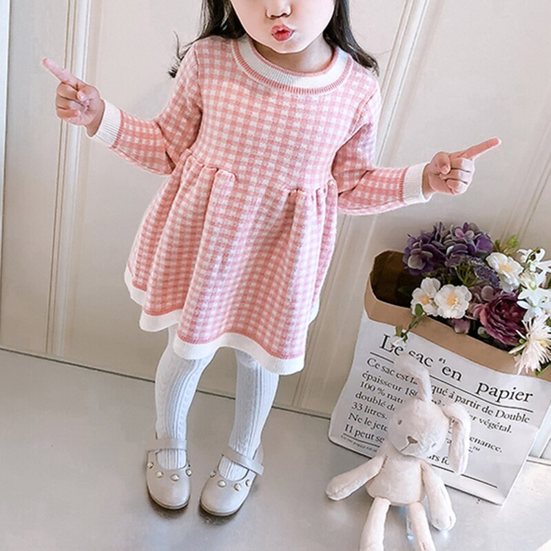 Roupa infantil camisola das crianças saia do bebê menina camisola saia das crianças