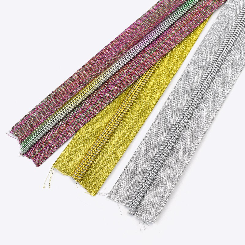 5/10Meters 3# 5# Nylon Repair Zipper Zipper Slider Plastic Coil Zippers Bag Purse DIY Replacement Zips Garment Sewing Accessory