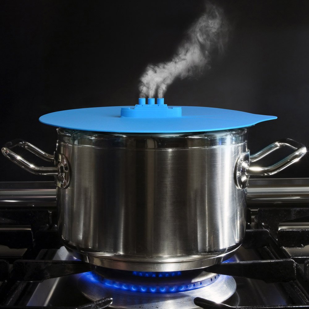 einstellen von 3 Stücke Silikon Dampf Schiff Topf Deckel Kochtopf Dichtungs Slicon Abdeckung Für Pfanne Silikon verschütten Stopper Deckel