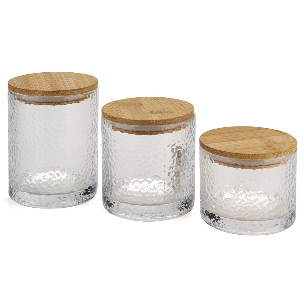 Kitchen Storage Bottles For Bulk Products Jars With Lid Spices Sugar Tea Coffee Glass Container Receive Organizer Cans