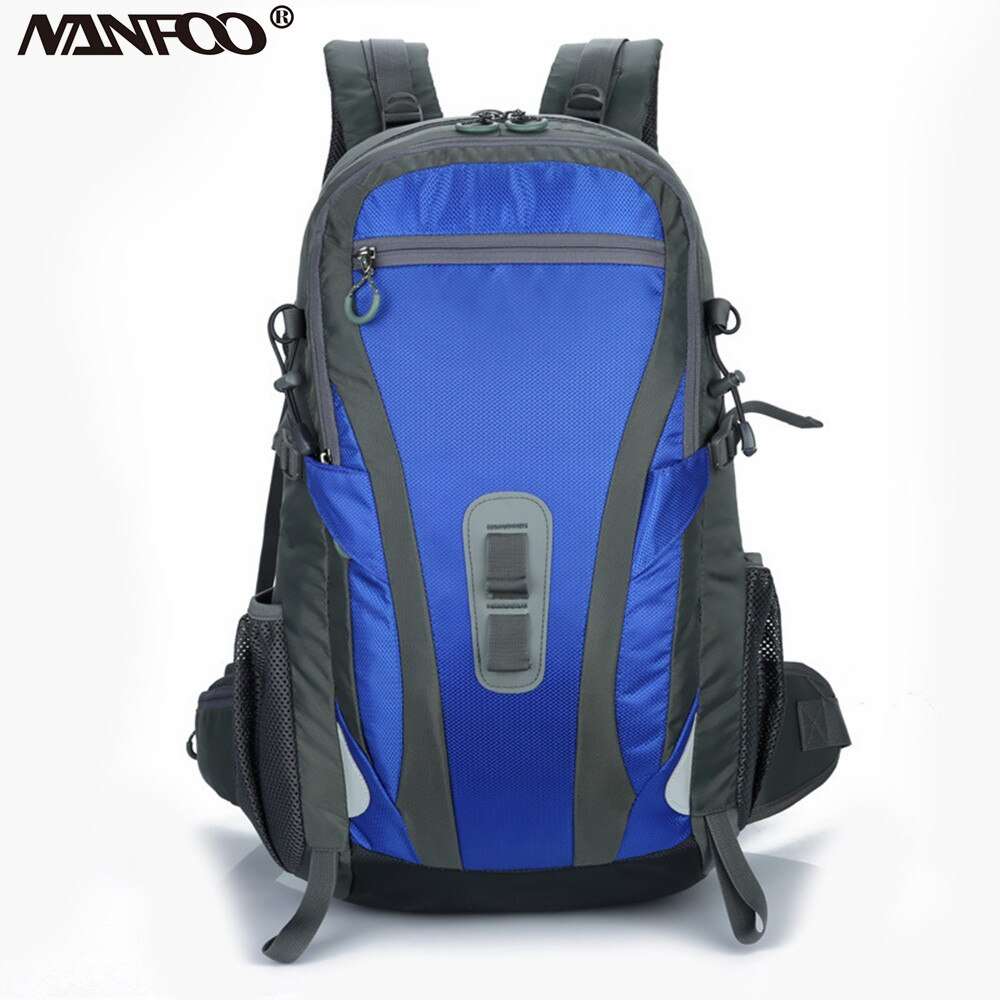 Outdoor Hiking Camping Wearable Backpack 40L Waterproof Nylon Mountaineering Backpack Unisex Softback Sport Bag Rucksack