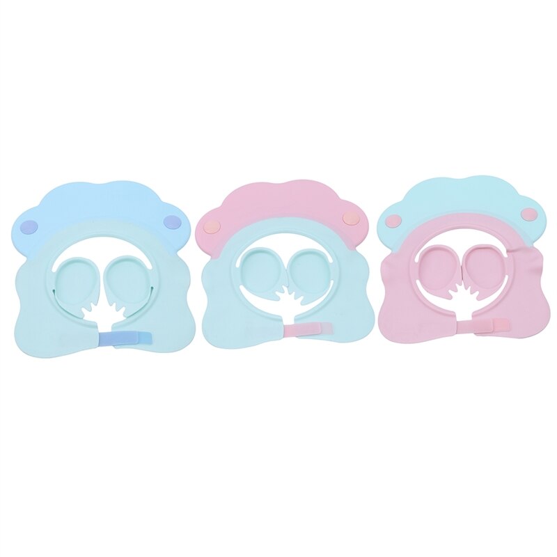 Børnehætte baby shower kasketter shampoo cap vask hår justerbar skjold vandtæt høreværn børn hatte spædbarn