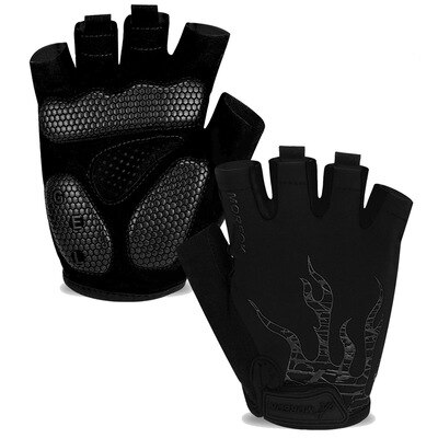 Transpirable bicicleta Guantes De medio dedo Guantes De Ciclismo bicicleta De carretera guante Guantes para moto bicicleta para deportes De bicicleta Guantes: Negro / L