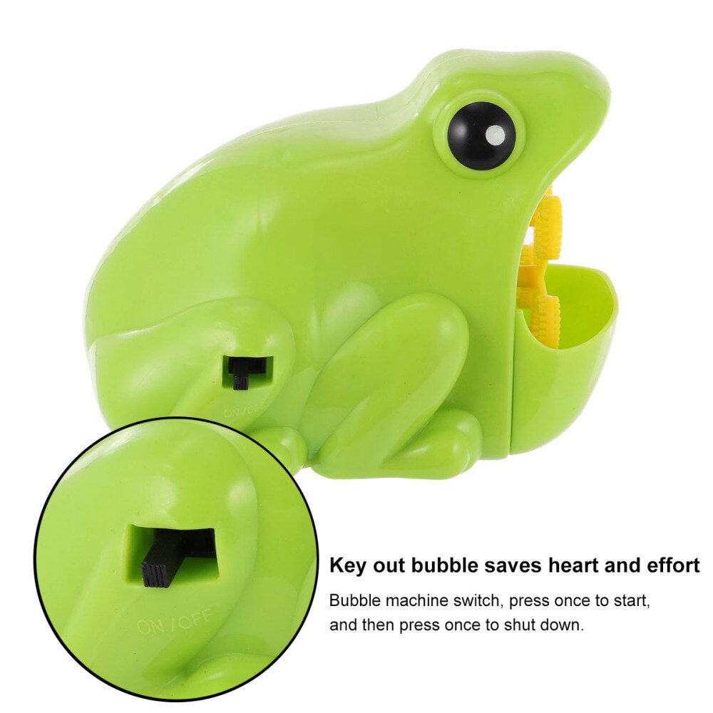 Funny Frog Bubble Machine Cute Animal Shape Automative Bubble Maker Toys Without Bubble Liquid