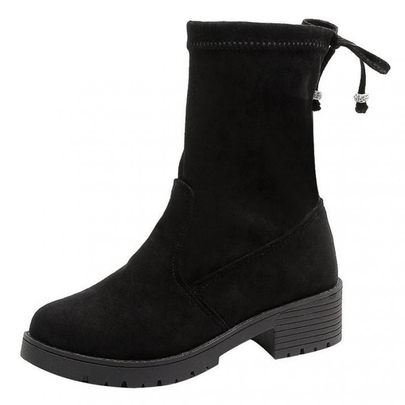 , botas para Mujer, Botines de primavera invierno, botas altas de gamuza de , botas altas cómodas para Mujer