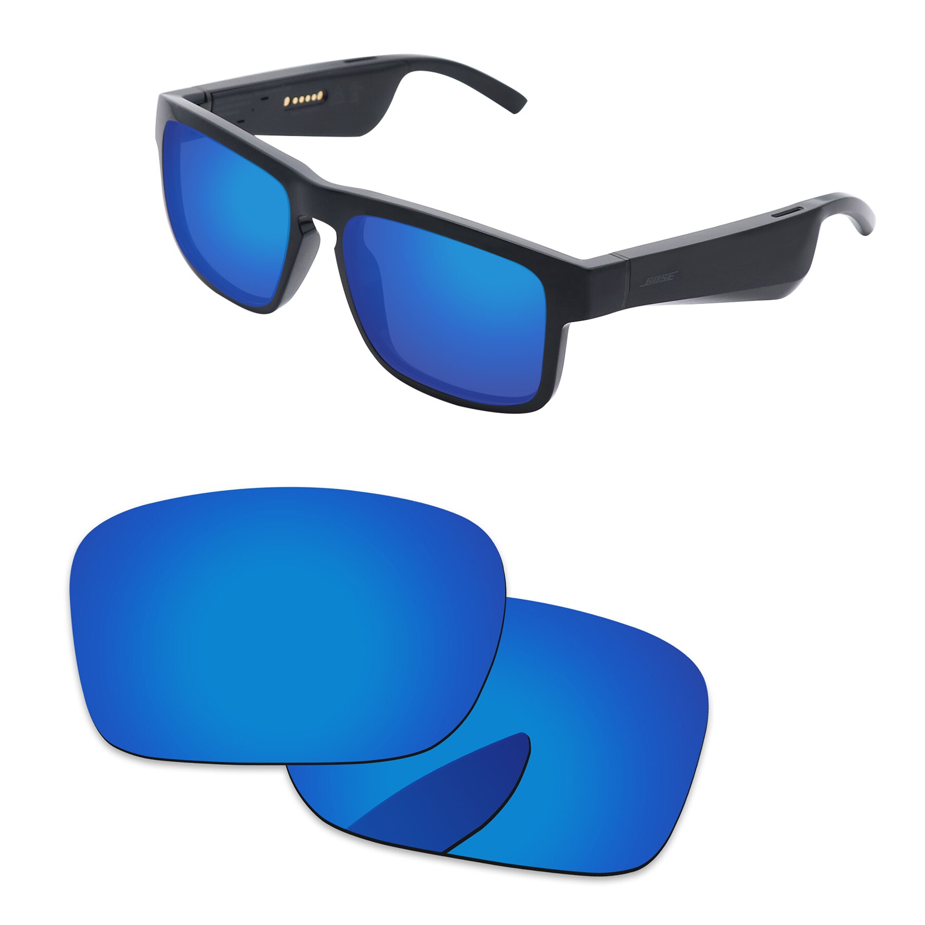 Alphax Ersatz Linsen für Bose Tenor Sonnenbrille Polarisierte-Mehrere Optionen: Deep Blue