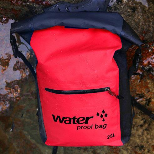 25L borsa da nuoto impermeabile per esterno zaino secchio sacco asciutto borsa di stoccaggio rafting sport kayak canoa borsa da palestra da viaggio 2021: rosso