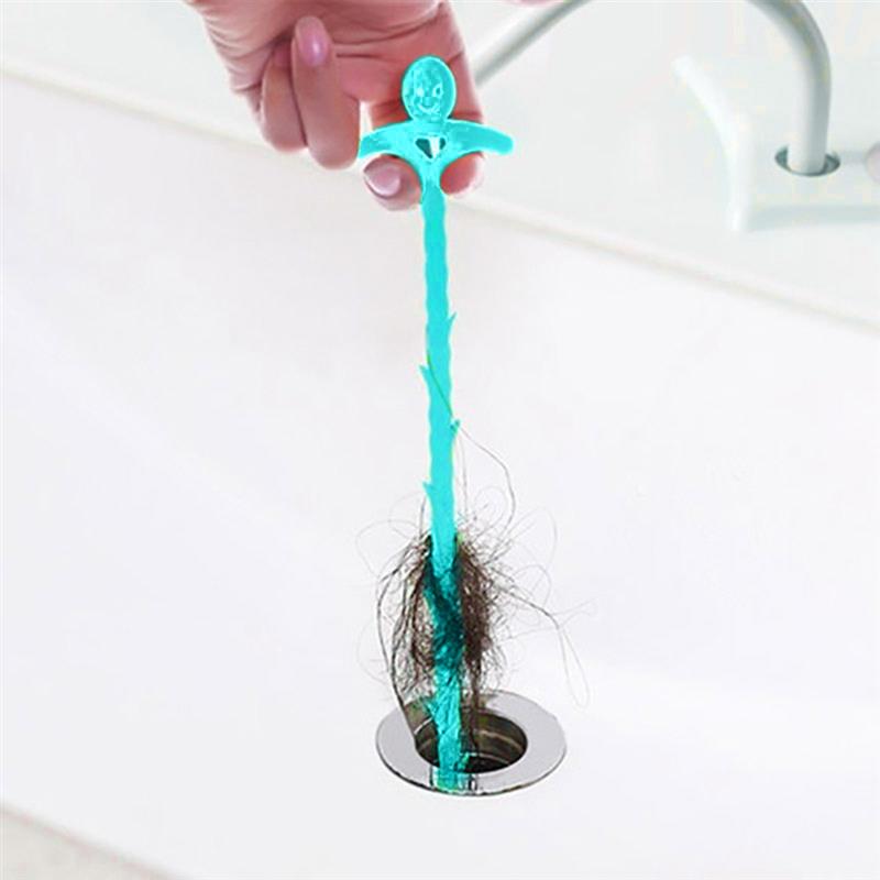 Afvoer Snake Klomp Ontharing Cleaning Tool Lachend Gezicht Keuken Afvoer Vijzel Verstoppen Remover Voor Sink, Buis Afvoer Schoonmaken