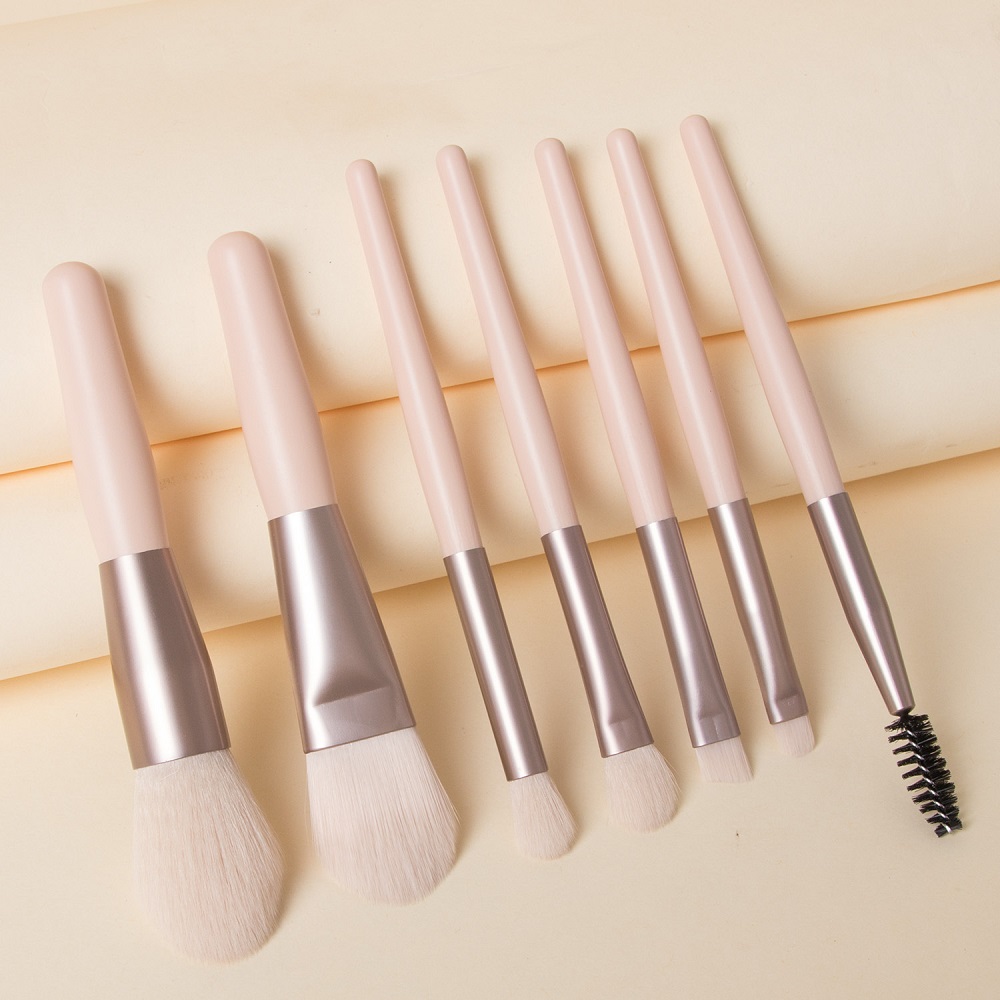 Juego de 8 Uds de brochas de maquillaje, brocha correctora de maquillaje, colorete, brocha para polvos sueltos, sombra de ojos, resaltador, brocha para base, herramientas de belleza