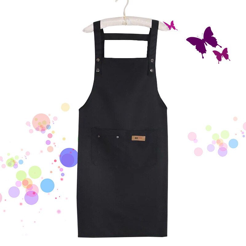 Delantal de estilista negro, accesorio impermeable para peluquería, champú para colorear, cortes de pelo, paño para envolver, herramienta de peluquería, delantal de peluquero