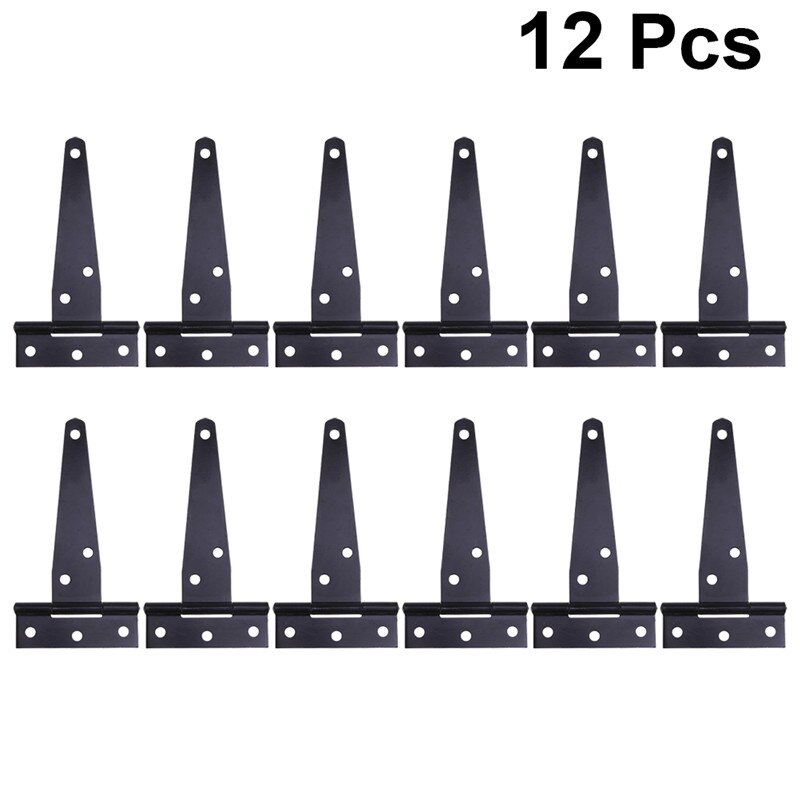 12Pcs 4Inches T-hinge T-hinge Triangular Hinge Slotted Bearing Door