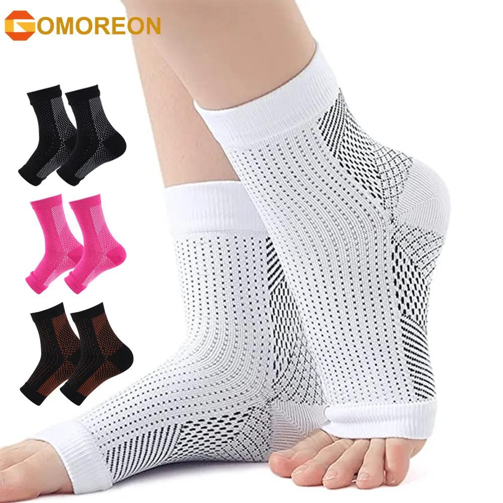 1 Paar Neuropathie Sokken Voor Mannen Vrouwen, Kalmeer Compressiesokken Voor Neuropathiepijn, Enkelbrace Plantaire Fasciitis Zwelling Verlichting