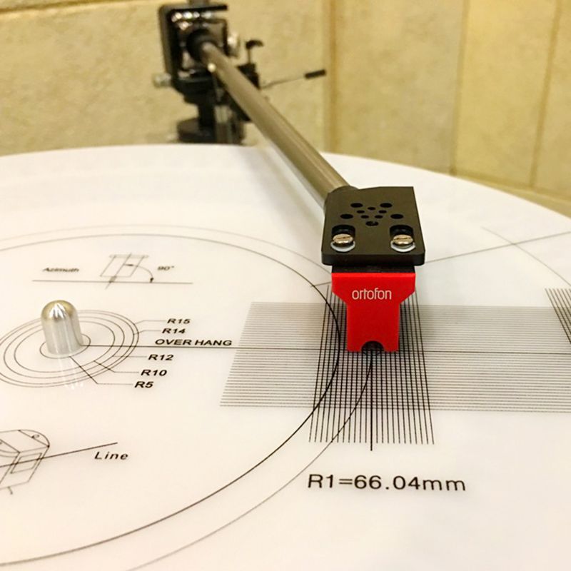 Antislip Lp Vinyl Record Pickup Hoek Kalibratie Plaat Afstand Gauge Gradenboog Aanpassing Ruler Tool Draaitafel 32CA