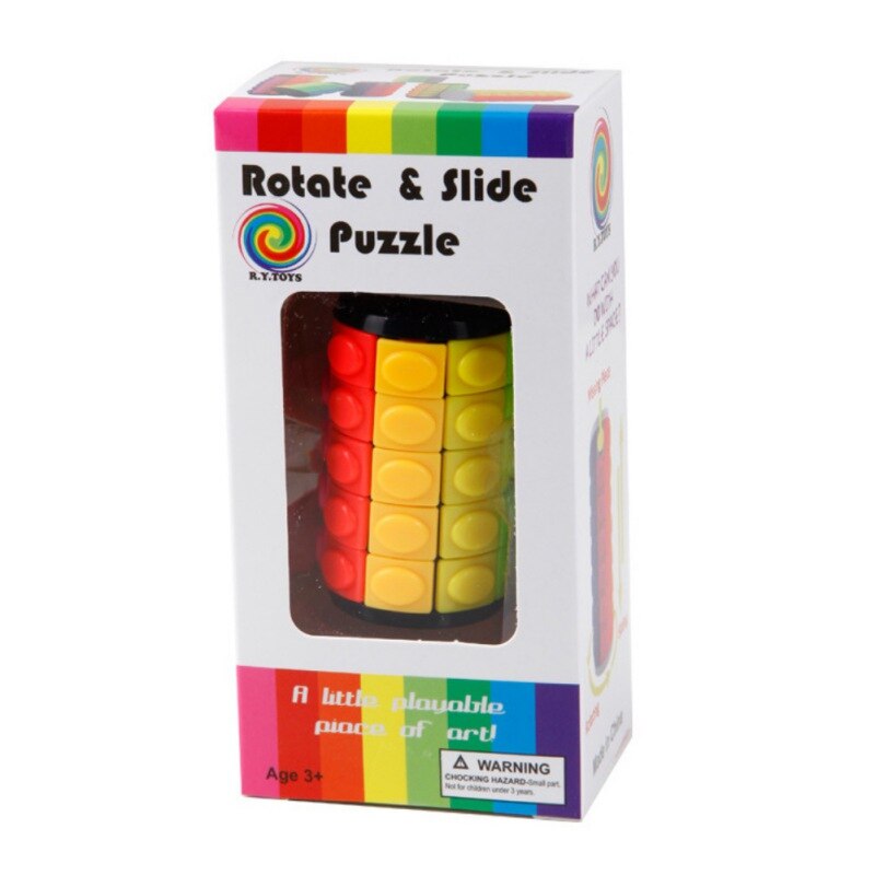 Farbe Cube Dekompression Spielzeug Zylindrischen Cube Geschwindigkeit Twist Puzzle Kind Pädagogisches Spielzeug Baby Spiel Neue