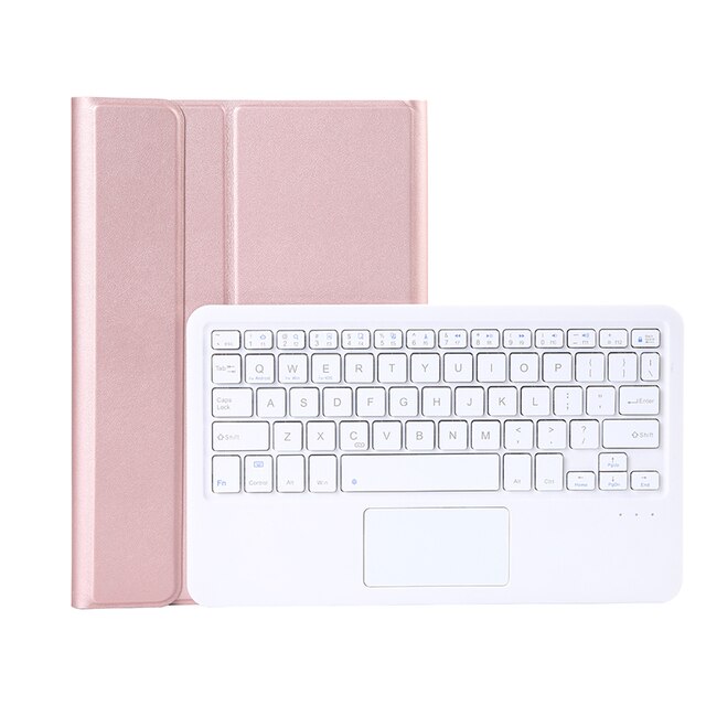 Touchpad-bluetooth-tastaturhülle für lenovo tab  p11 (11.0 zoll), tb -j606f/ n/l-hülle, schutzhülle für lenovo xiaoxin pad pro  j706f: Roségold