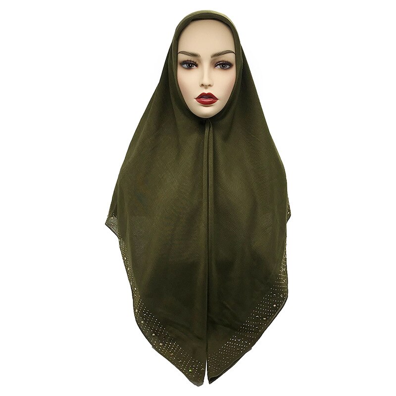 110*110cm damessjaals, effen katoenen sjaal, bufanda mujer hijab sjaal, dames hoofddoek, wikkelsjaal