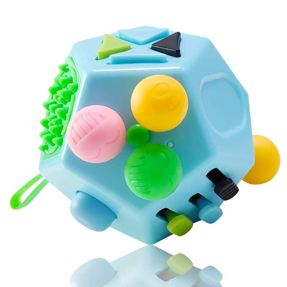 EDC mano para el autismo, TDAH alivio de la ansiedad en niños de 12 lados Anti-estrés Fidget Juguetes | Juguetes Fidget | Fidget juguetes . Exclusivo.: 03