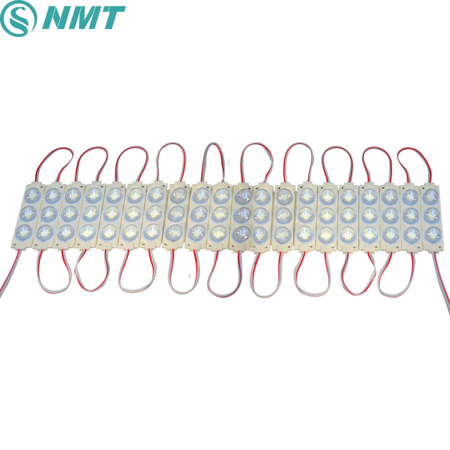 20PCS/lot DC12V Led Module IP65 Waterproof 3030 3leds injection Module 3W/model 120degree For Advertising Light