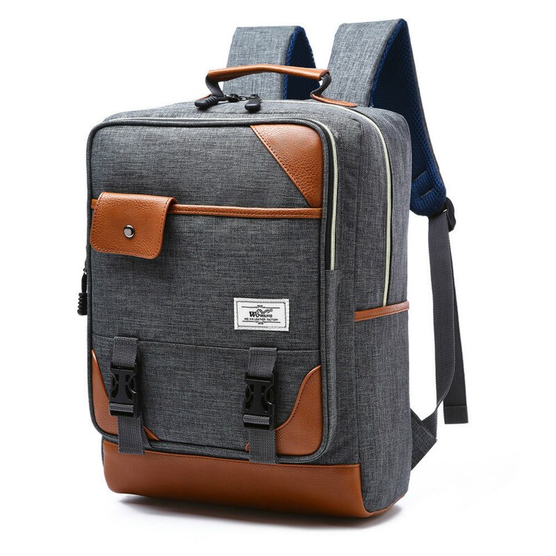 Casual Computer Backpack Light 15.6-inch Laptop Bag Lady Anti-theft Travel Backpack: Gray