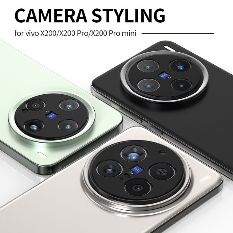 Hinten Kamera Objektiv Abdeckung fallen Für Vivo X200 Profi Zurück Aluminium Metall Kamera Objektiv Schutz Für VIVO X200 Profi Mini Objektiv Ring Film