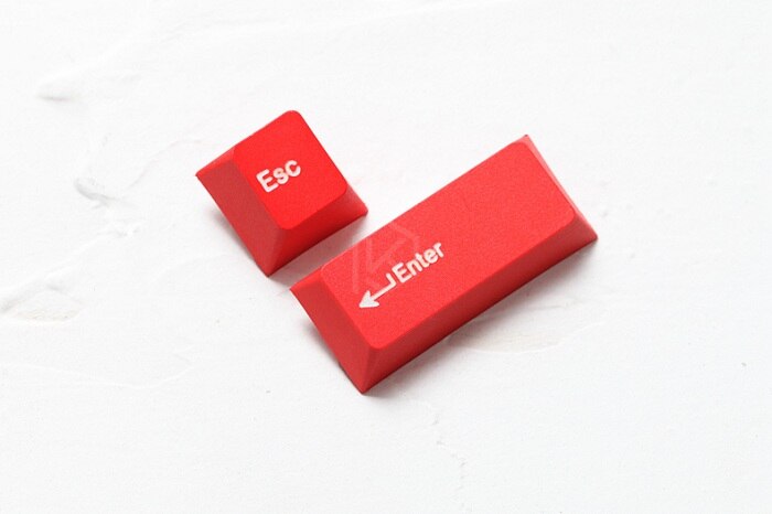 kprepublic 139 Arabic language root font letter Cherry profile Dye Sub Keycap PBT for gh60 xd60 xd84 cospad tada68 87 104 fc660: Red Esc Enter x1